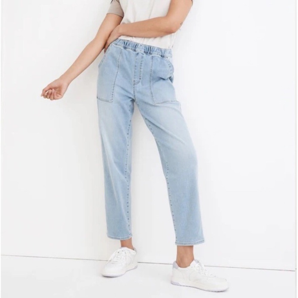 Madewell Pull-On Relaxed Jeans Bellview Wash Size XS MD727 $98 fits 4/6
